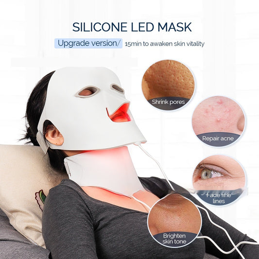 7-Color LED Silicone Facial Mask